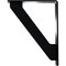 Ekena Millwork Traditional Wrought Iron Bracket, (Triple center brace), Powder Coated Black 2"W x 7 1/2"D x 10"H BKTM02X07X10TTR - alternate 3